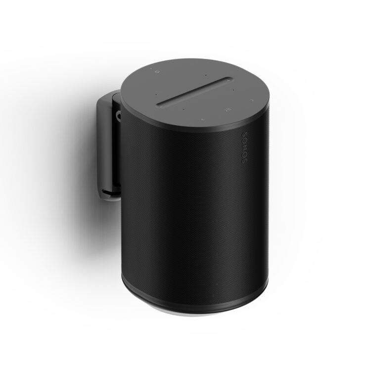 Flexson-Sonos-Era100-muurbeugel-zwart-voorkant-speaker-2